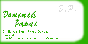 dominik papai business card